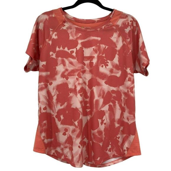 Tek Gear Dry Tek Athleisure Athletic Top Short Sleeves Round Hem Orange Large - Picture 1 of 10